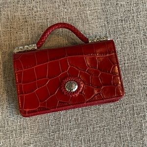 Brighton Croc Embossed Crossbody Organizer